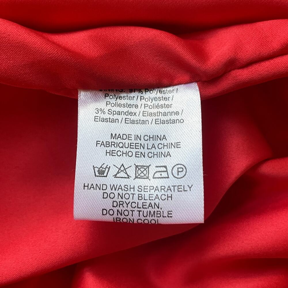 Elegant Red Mini Dress with Tulle Accents - Picture 8 of 11